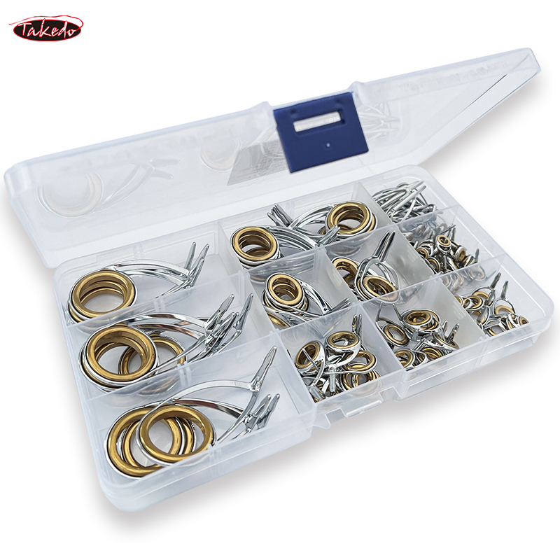 Fishing Rod Guide Replacement - TAKEDO TN75-1 5 Set di Anelli