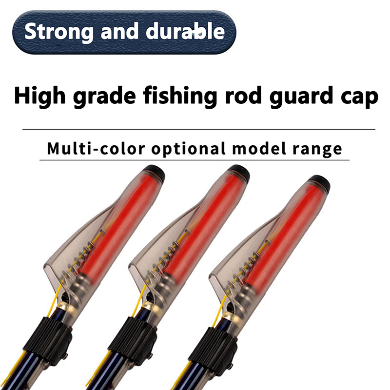 Fishing Rod Guide Replacement - 1 Pezzo Copritesta Trasparente per Canna
