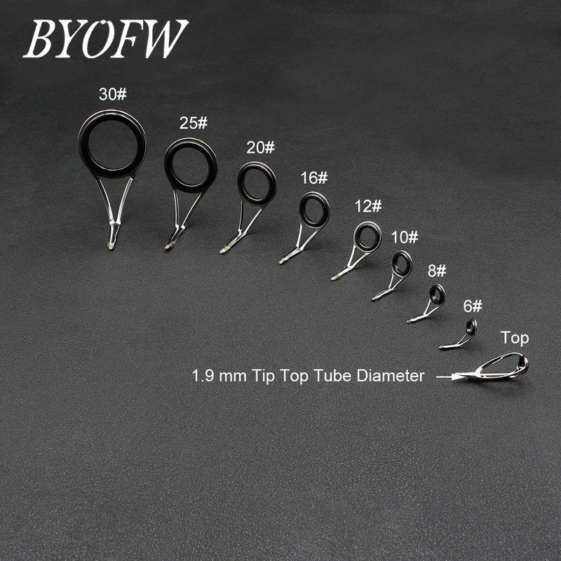 BYOFW 9 PCS Anello in ceramica - Fishing Rod Guide Replacement recensione e prezzo