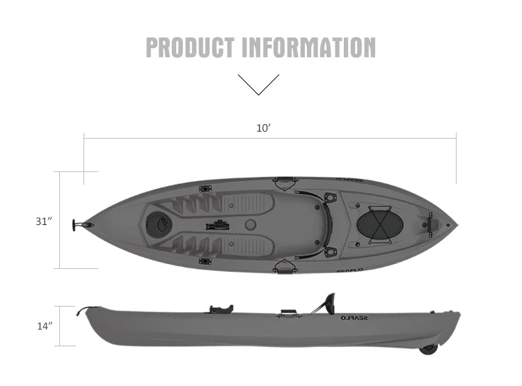 10ft 1 persona HDPE plastica b - Fishing Rod Boat recensione e prezzo